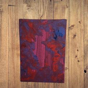 Peeking Through The Tulips Acrylic Painting